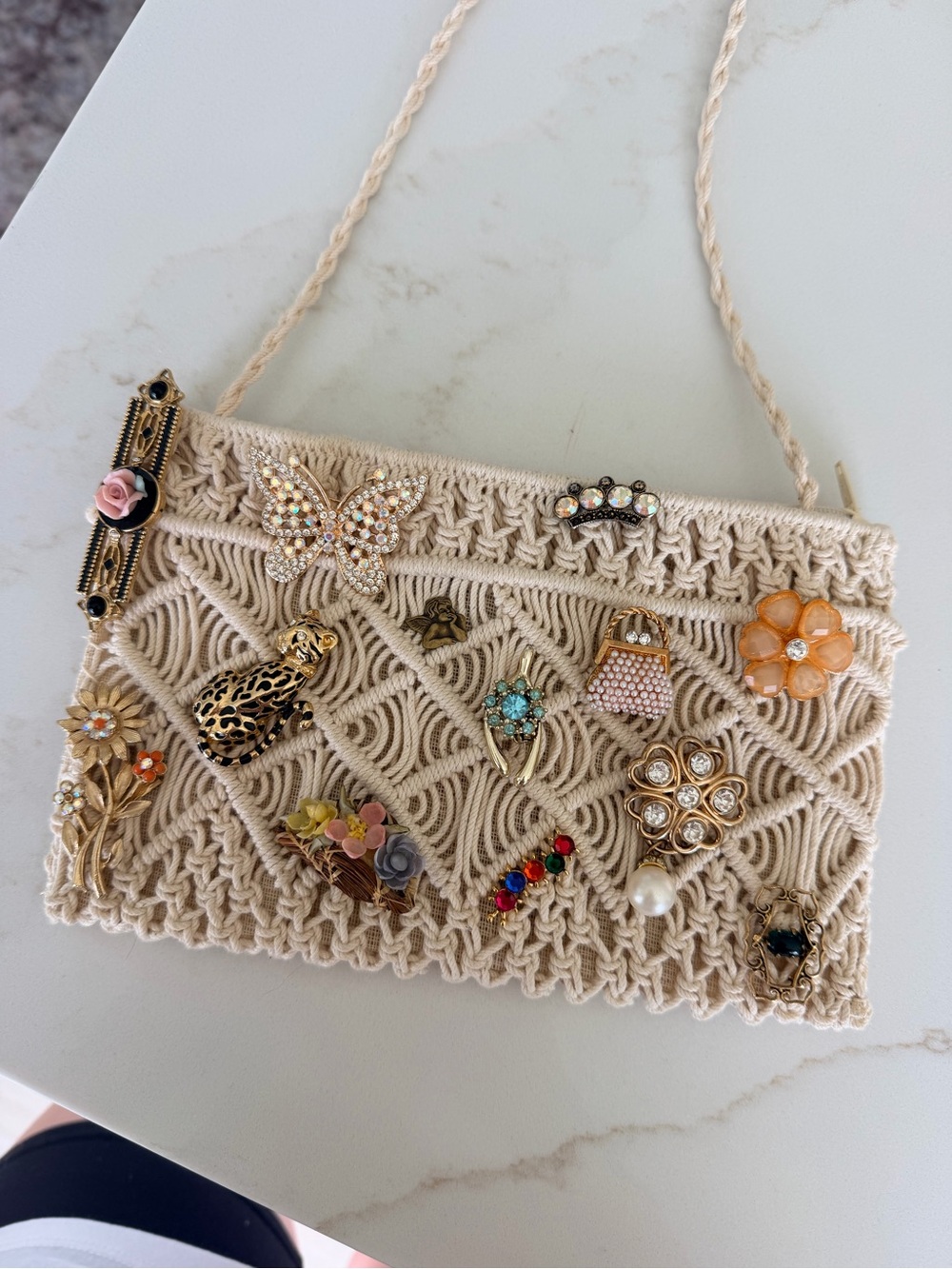 Curated Vintage & Modern Brooch Purse | One of a Kind